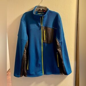 Spyder Men's Blue and Gray Bandit Full Zip